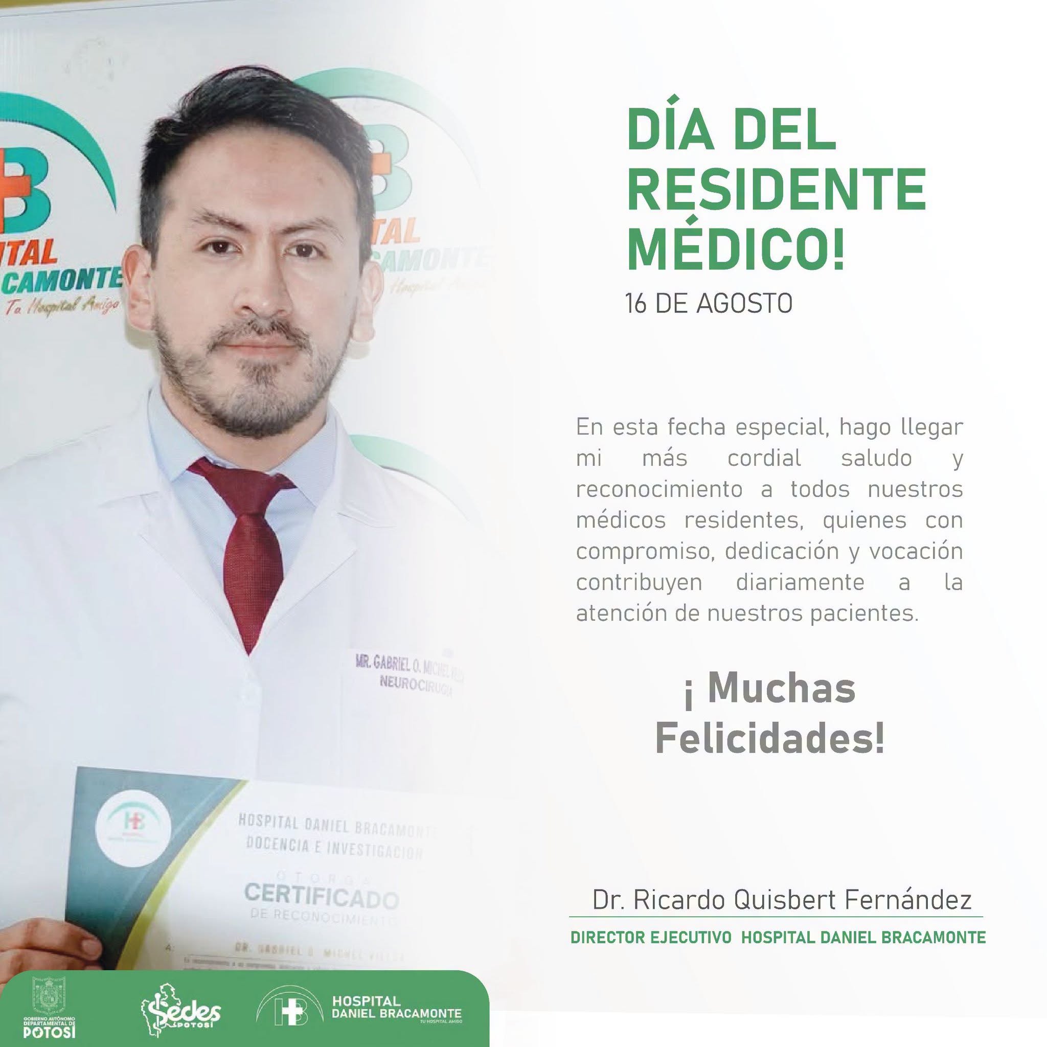  ACTO EN CONMEMORACIÓN AL DÍA DEL RESIDENTE MÉDICO 